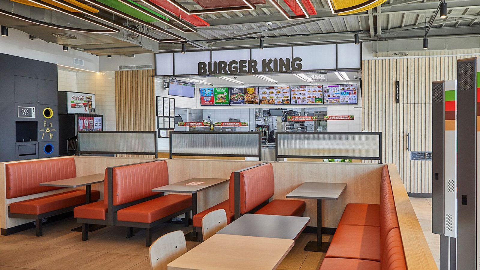 Interior del Burger King, en chipiona.