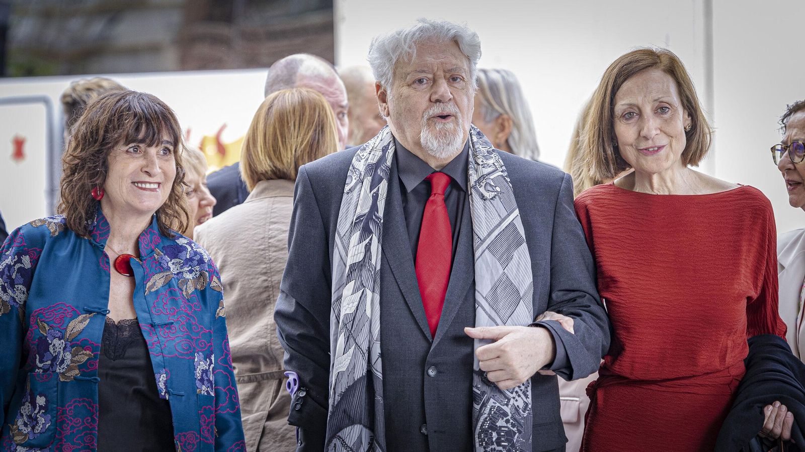 La escritora Rosa Montero, el actor y director Mario Gas y la actriz Carme Elías. La escritora Rosa Montero, el actor y director Mario Gas y la actriz Carme Elías.