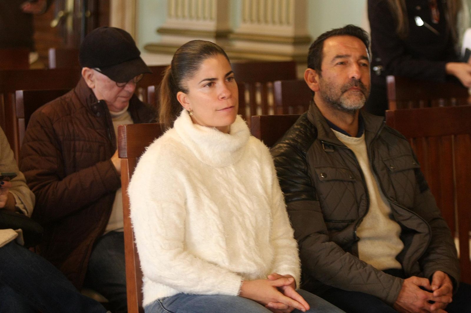 Imágenes de Luzardo y Alzugaray en su recepción en el Ayuntamiento de Huelva