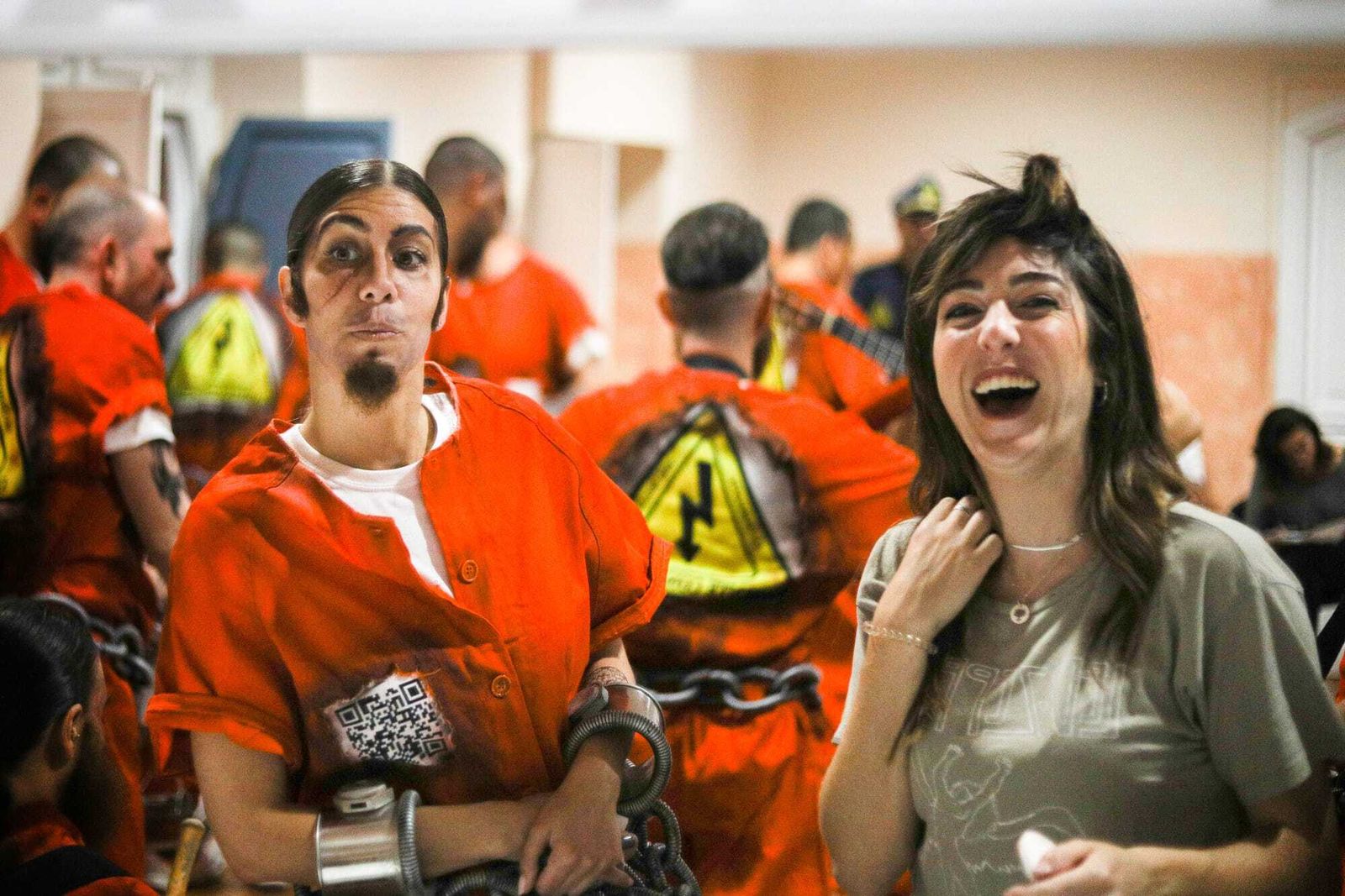 Ambiente en camerinos