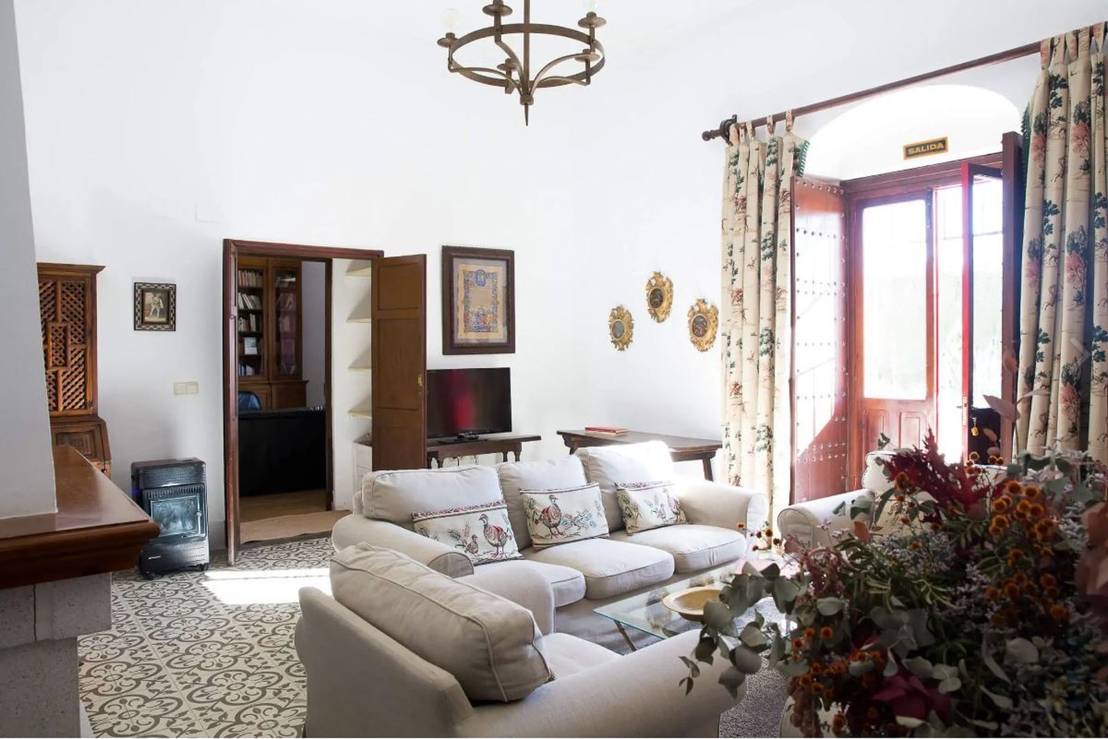 Uno de los salones del Cortijo La Mariscala.