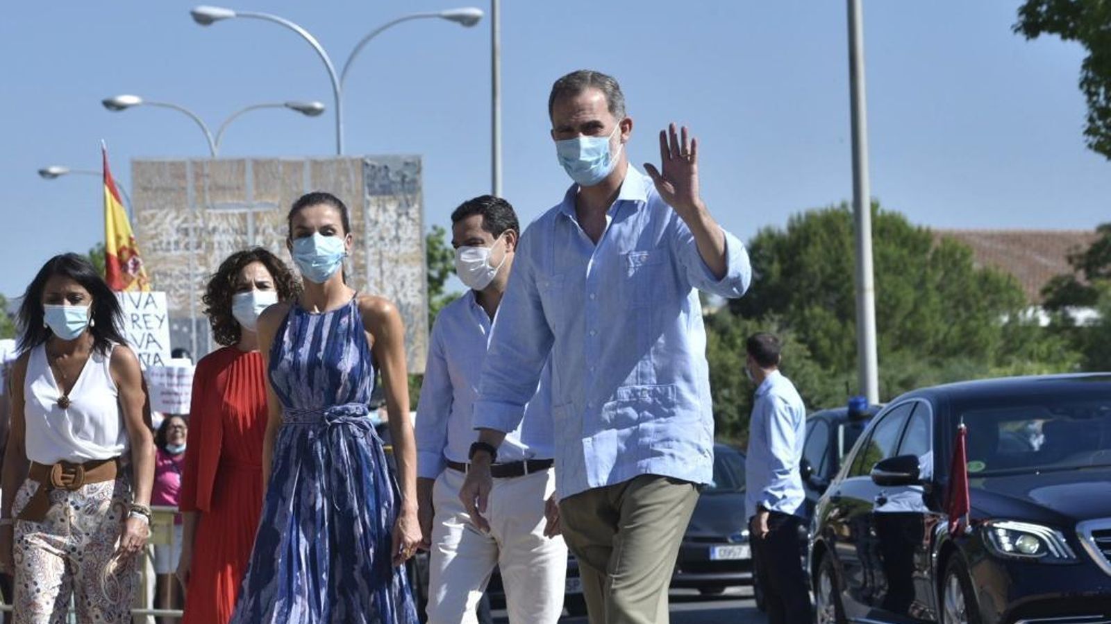 Visita de los Reyes al barrio de Las Tres Mil Viviendas de Sevilla