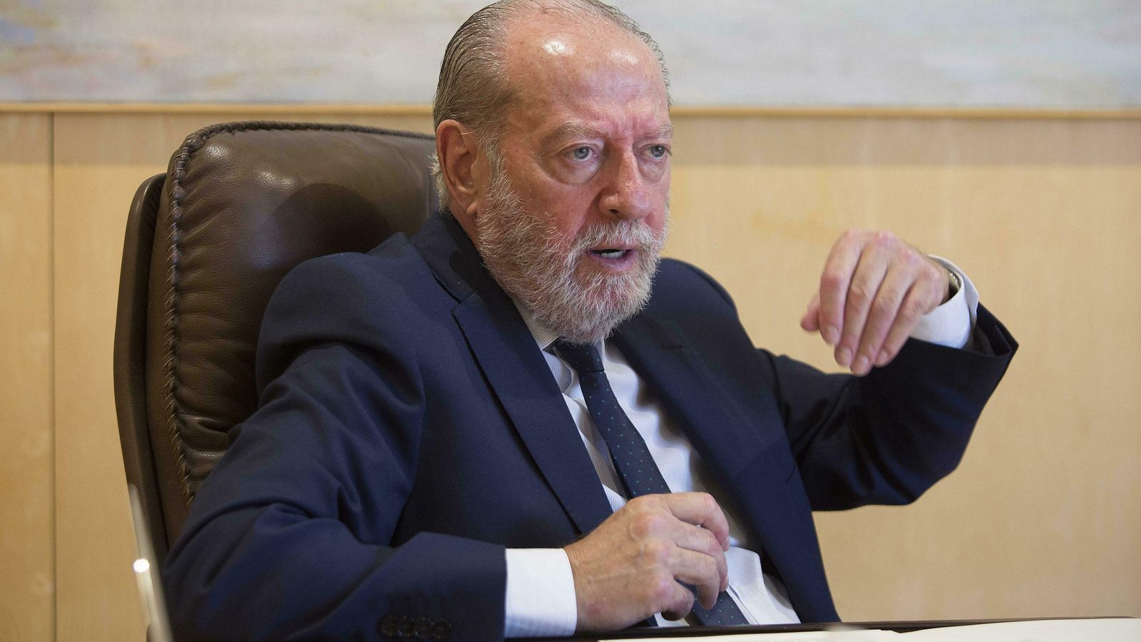 Rodríguez Villalobos, durante la entrevista.