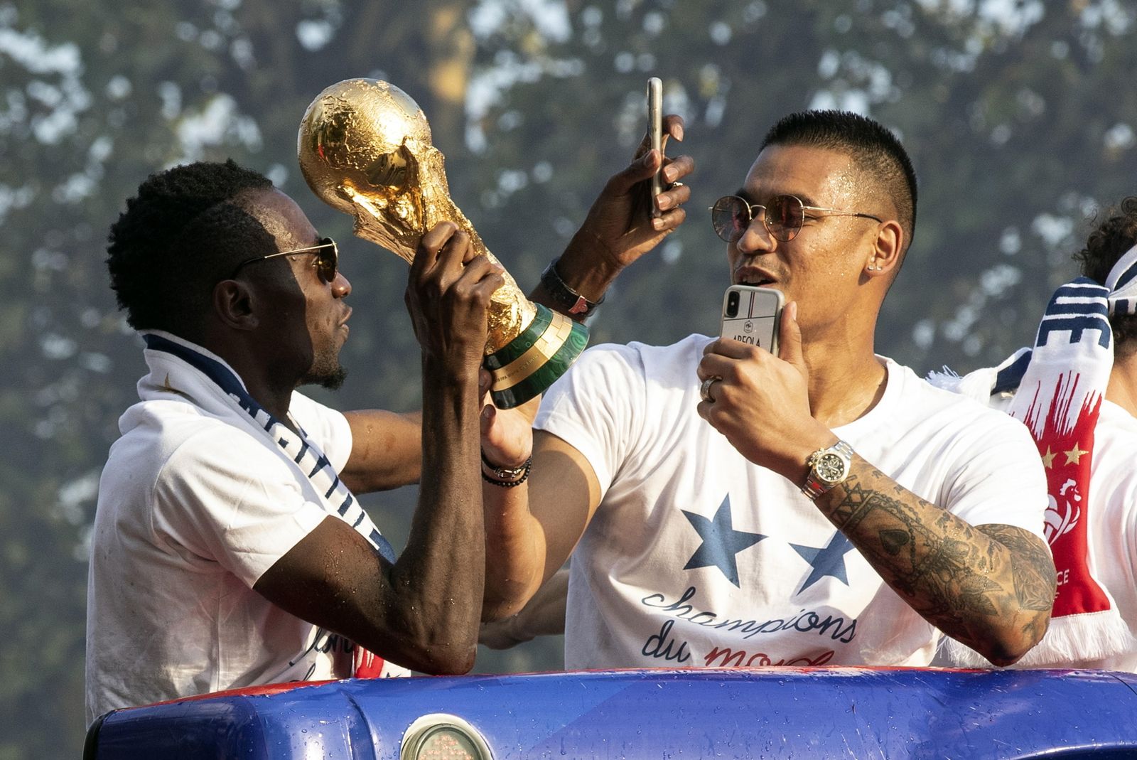 Francia celebra el triunfo de su selección en el Mundial
