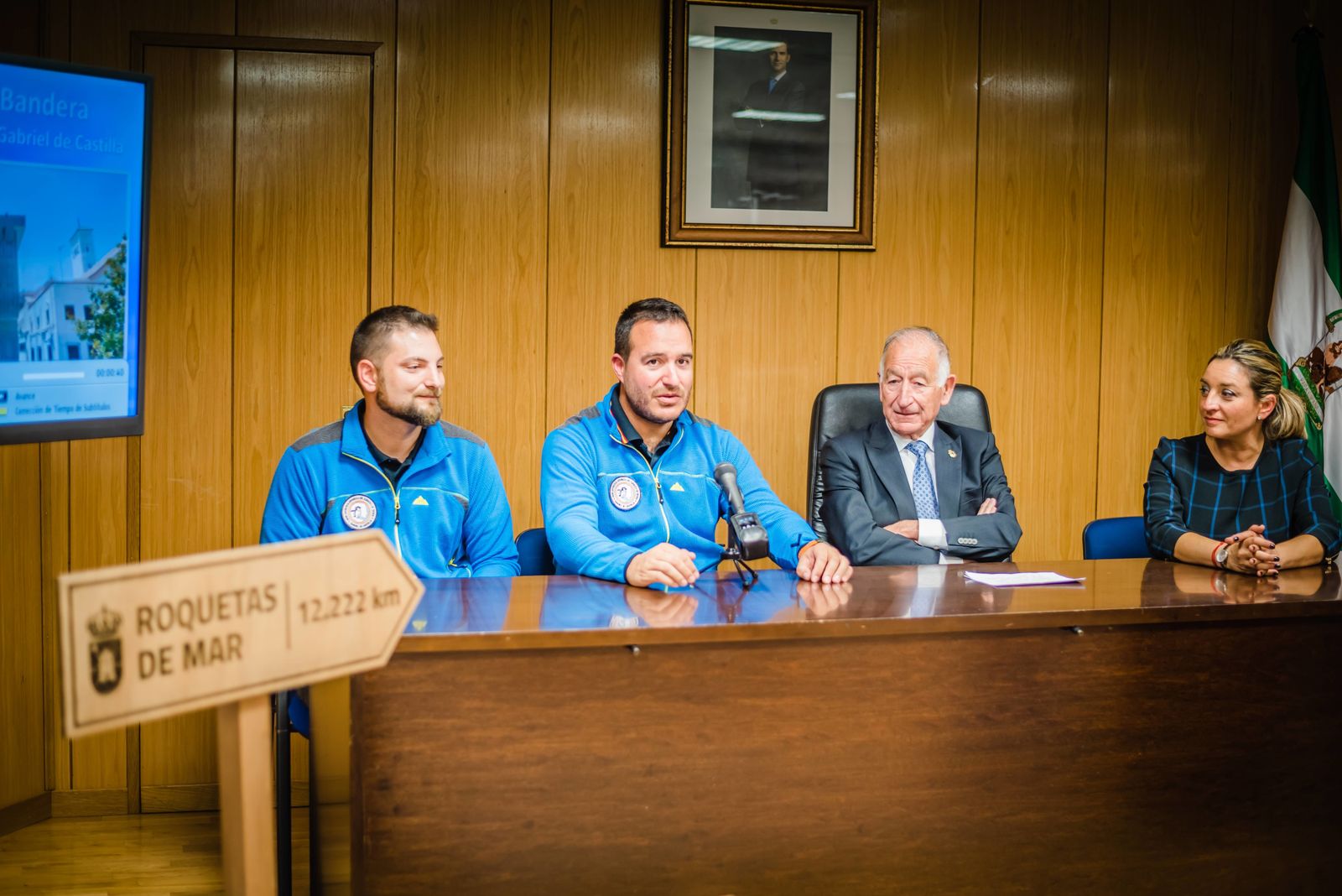 Rececpión a Óscar Garrido antes de partir hacia el Polo Sur
