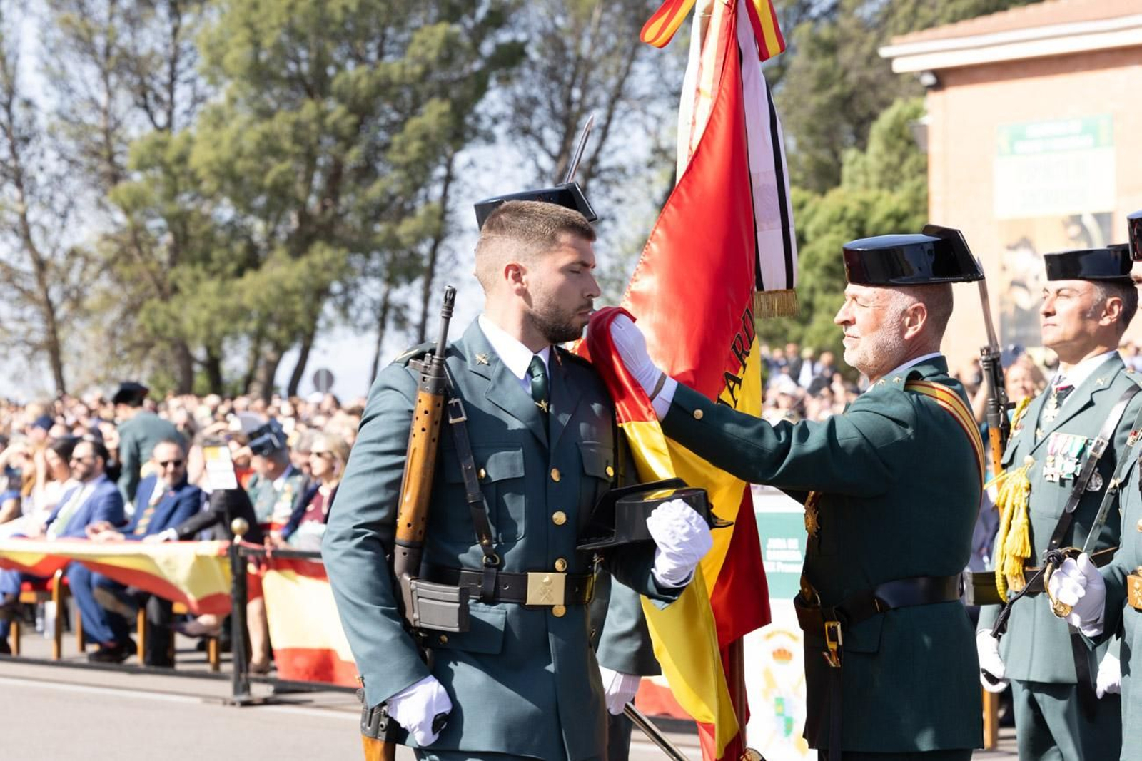 Acto de jura de bandera de la 130ª promoción de guardias civiles de la Academia de Baeza