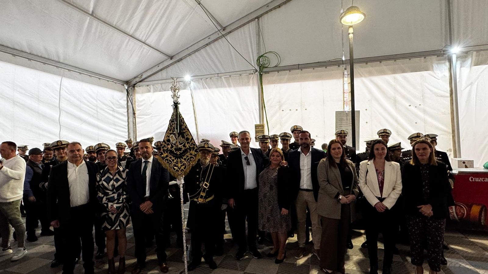 La agrupación con la corporación municipal en Torrenueva Costa