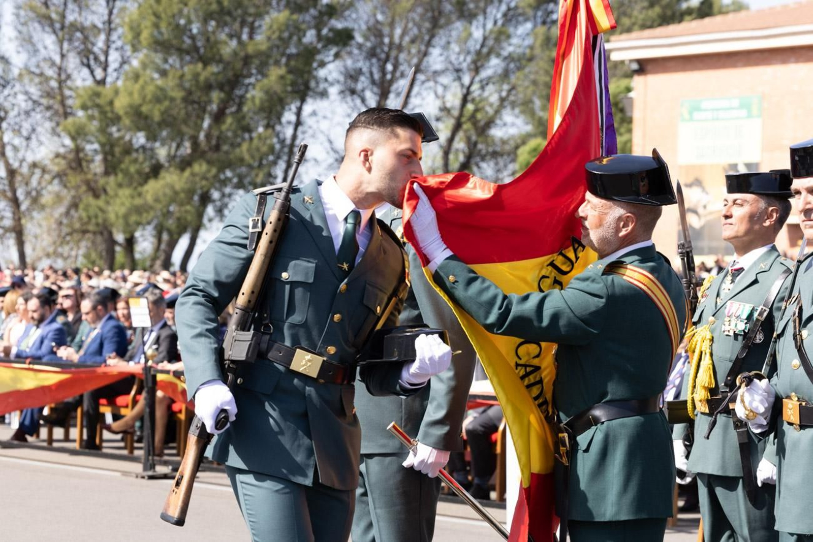 Acto de jura de bandera de la 130ª promoción de guardias civiles de la Academia de Baeza