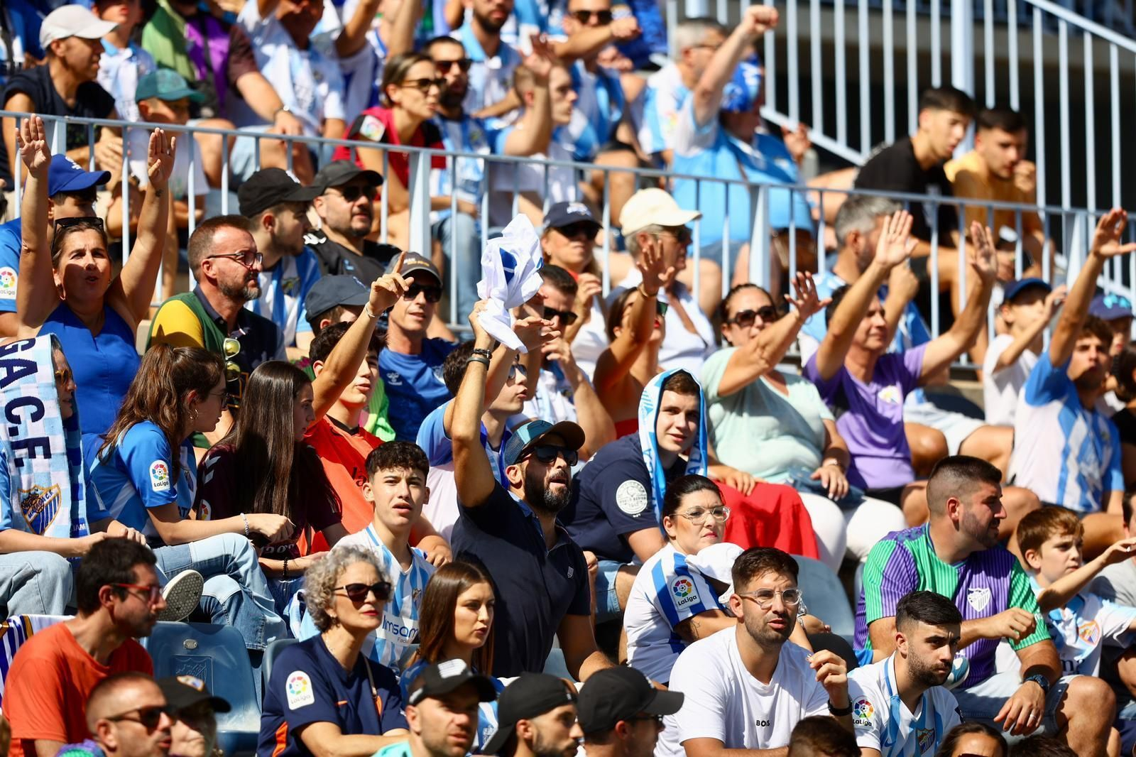 El Málaga CF-Melilla, en fotos
