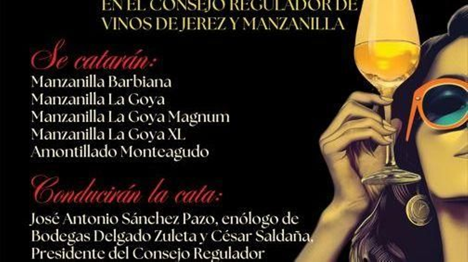Detalle del cartel anunciador de la cata. Detalle del cartel anunciador de la cata.