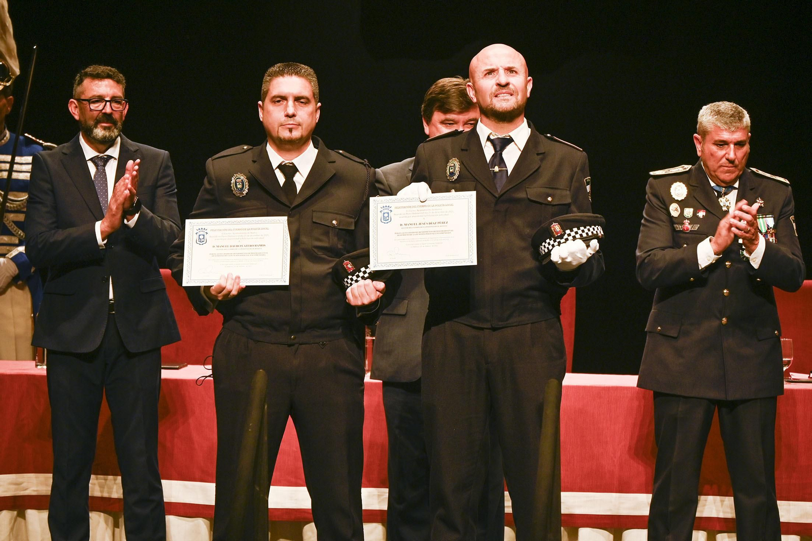 Imágenes del acto del Día de la Policía Local de Huelva