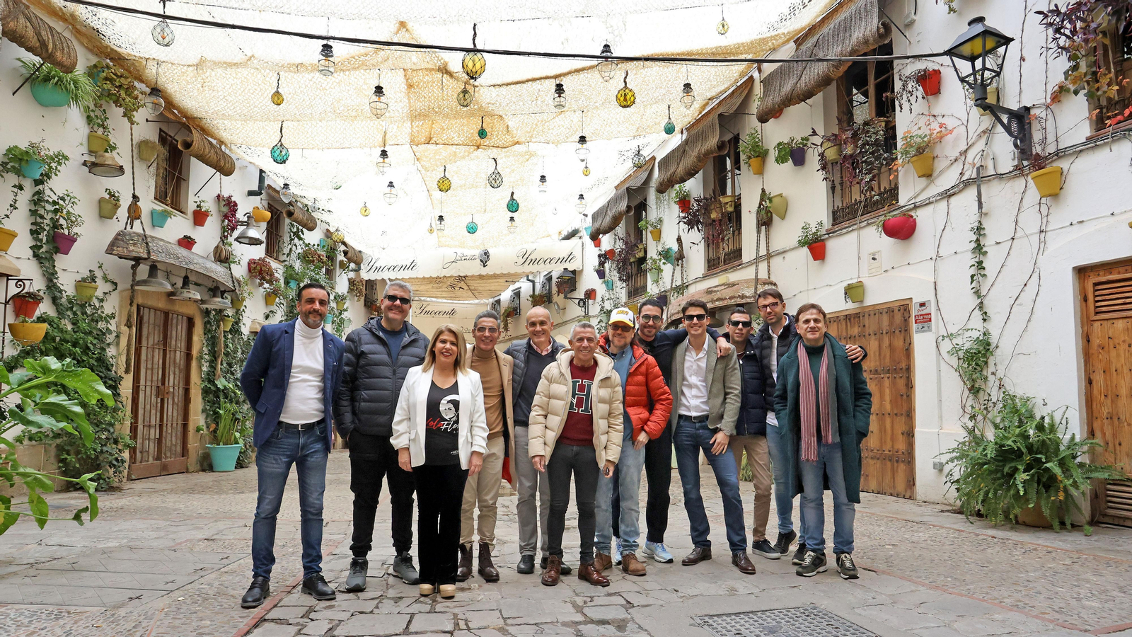 Visita a Jerez de famosos y artistas con el empresario José Luis López y Mamen Sánchez