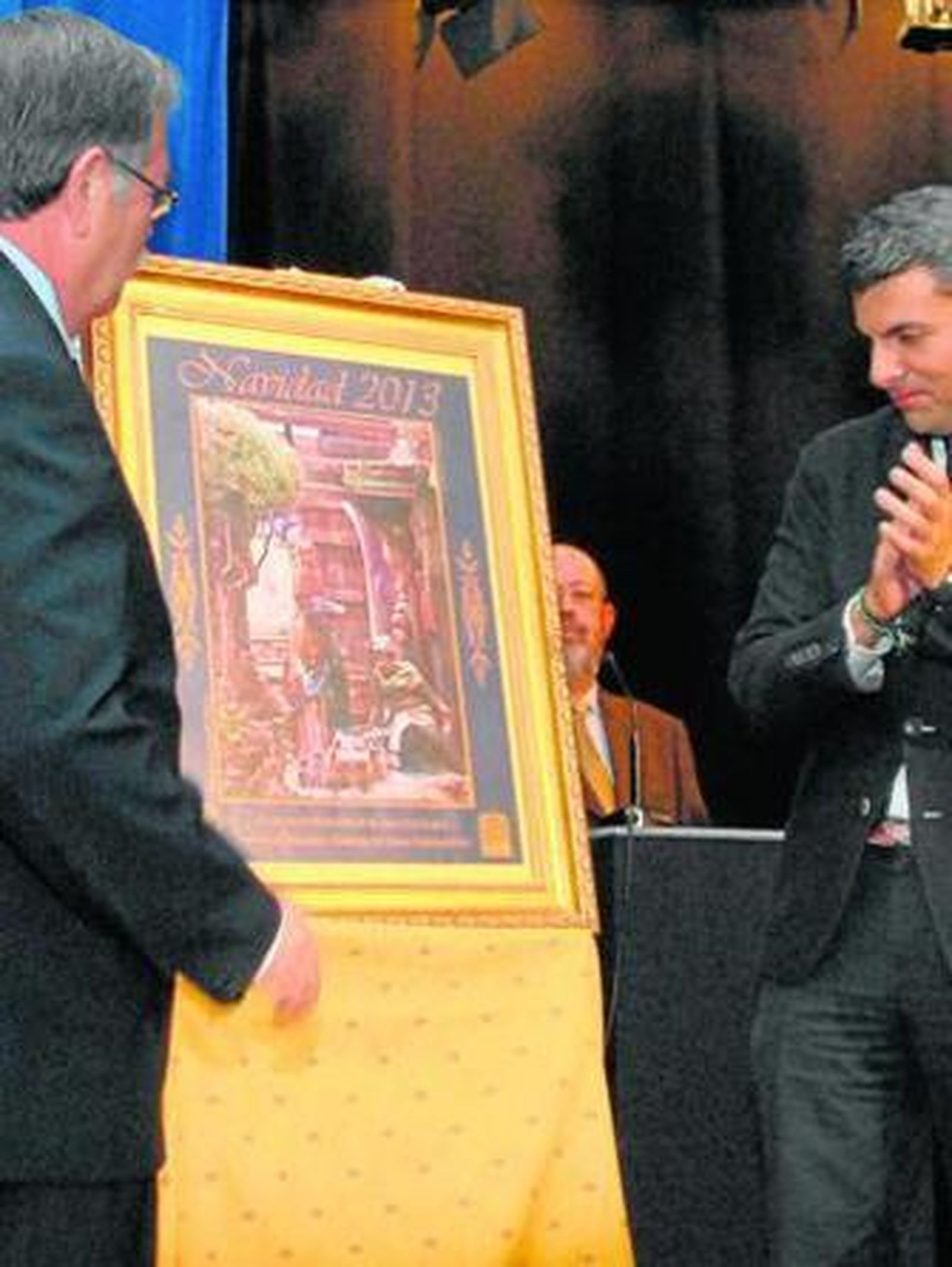 Cartel que anunciará la Navidad en San Fernando.