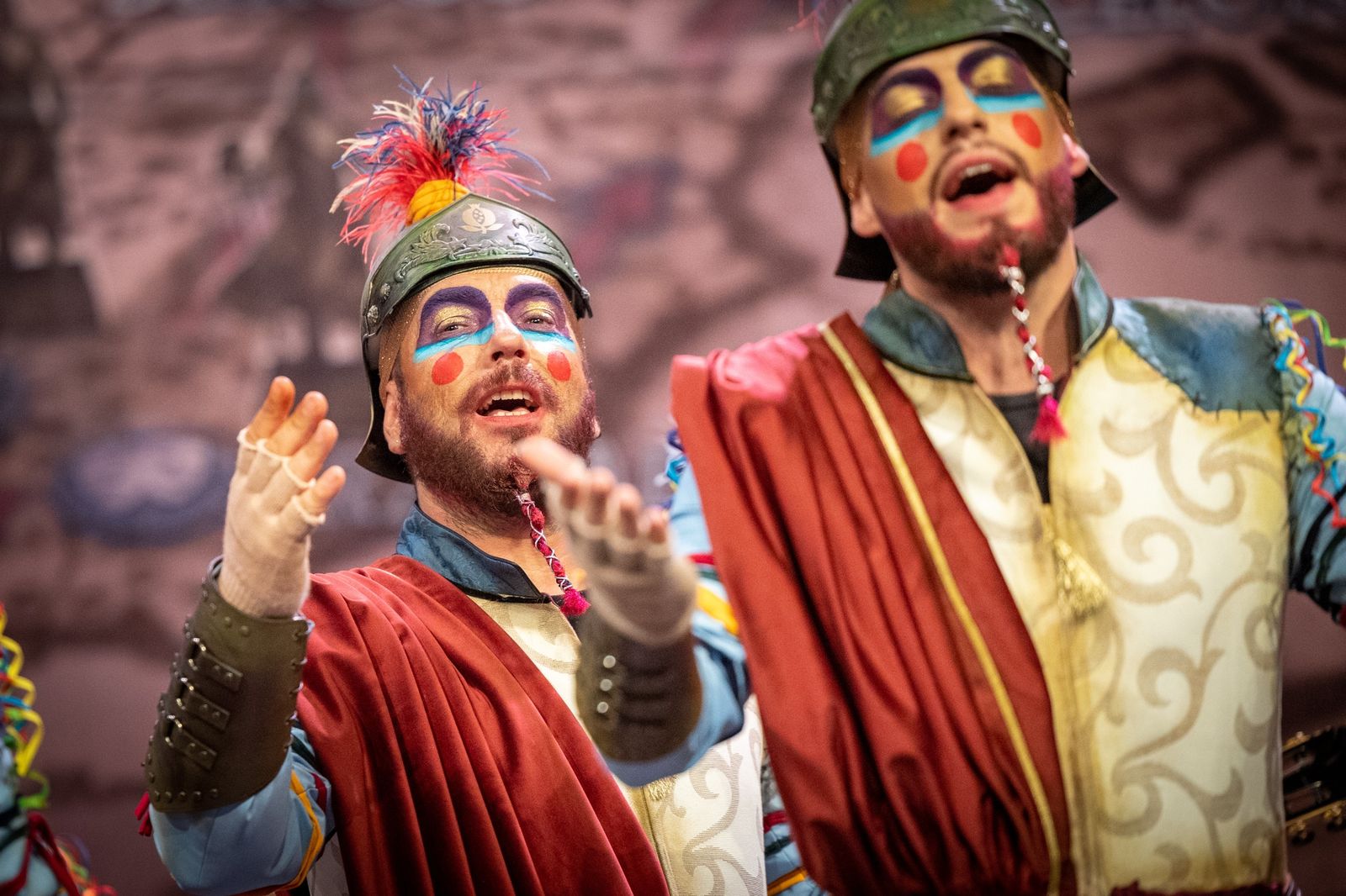 Un momento de la actuación de la comparsa 'El último imperio'.