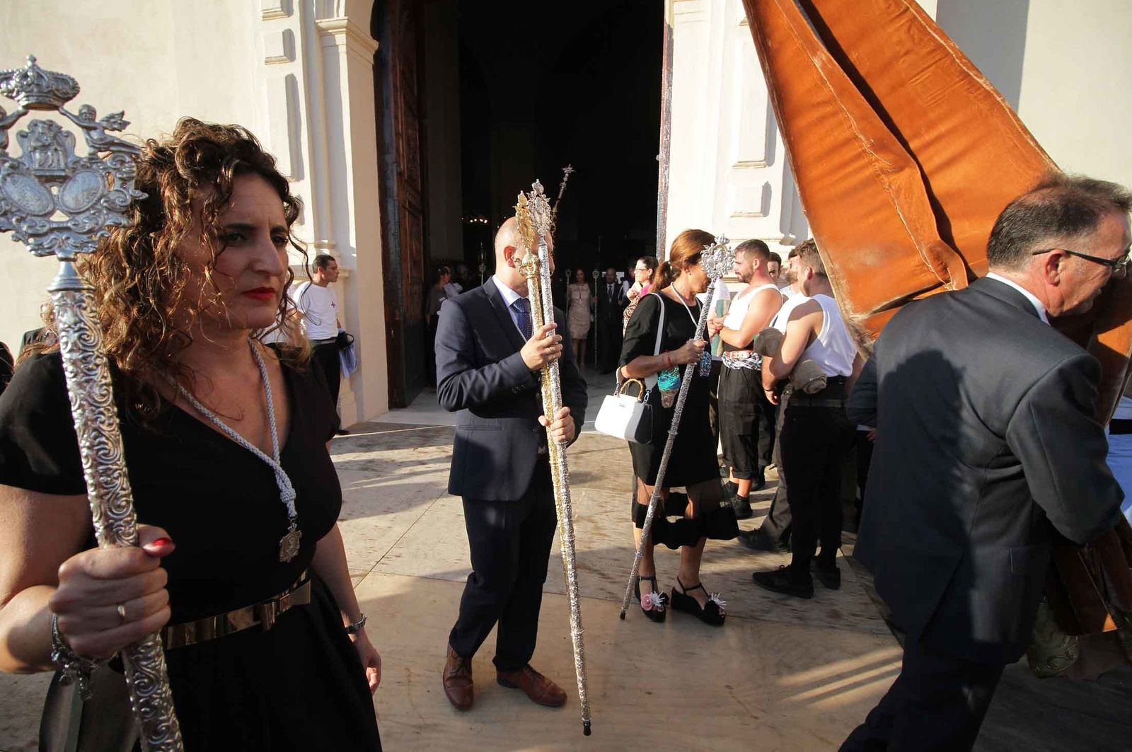 Imágenes del Señor de Pasión en la procesión del centenario de la hermandad