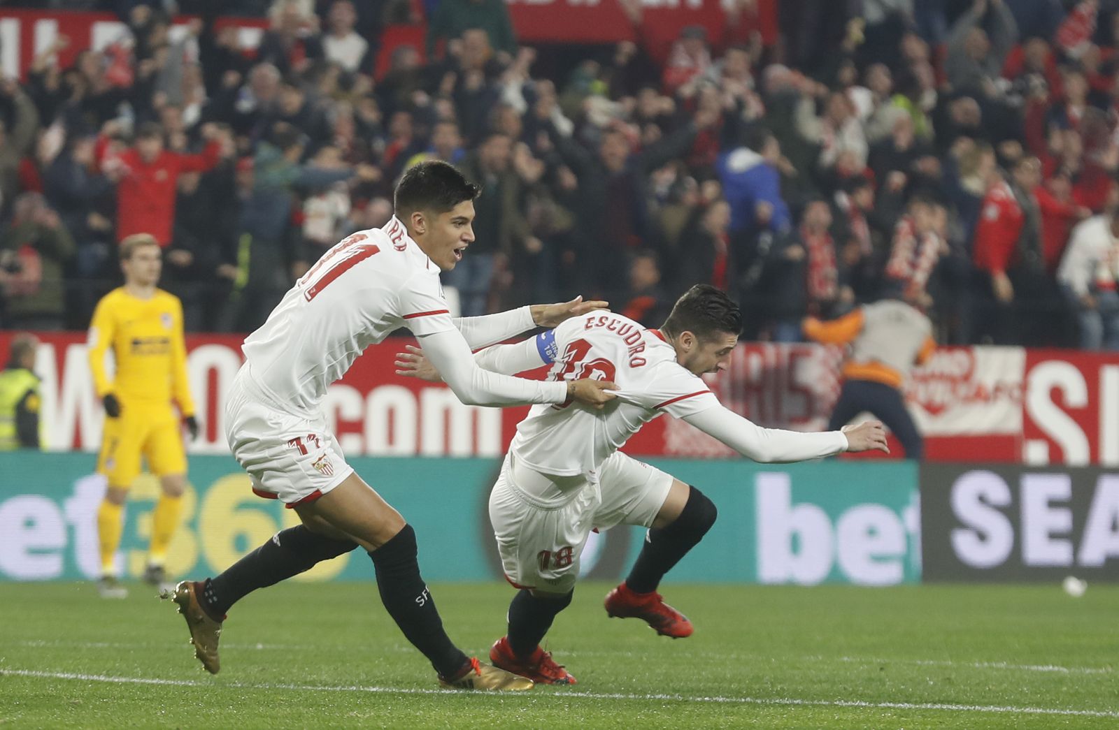 El Sevilla FC-Atlético de Madrid de Copa, en imágenes