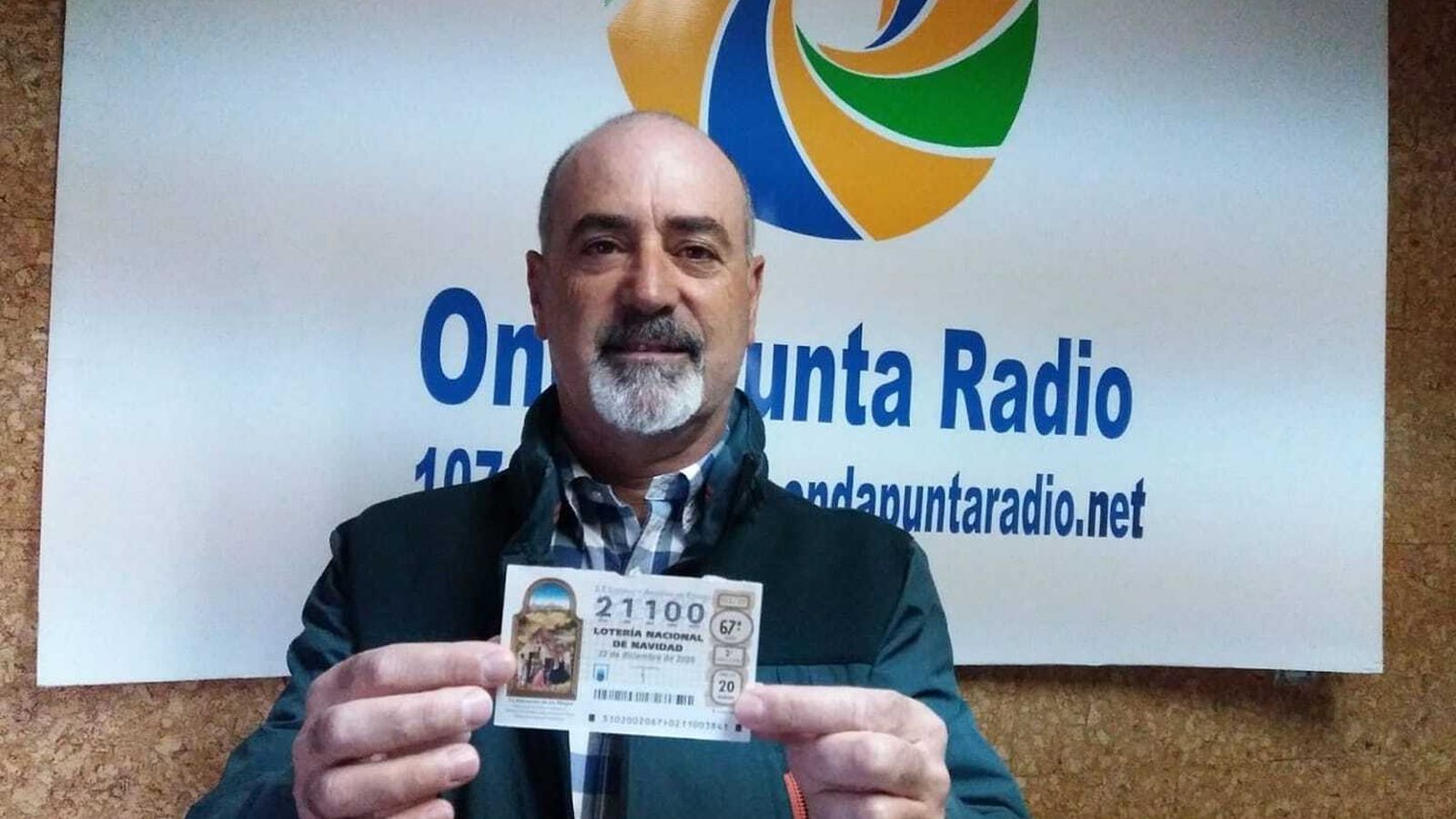 Crespo en uno de los programas dedicados a la Lotería de Navidad.