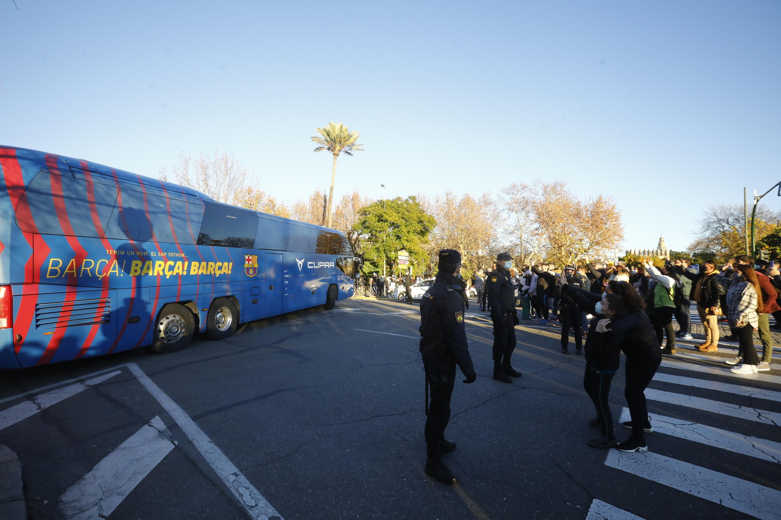 El Barça ya prepara la Supercopa en Córdoba, en imágenes