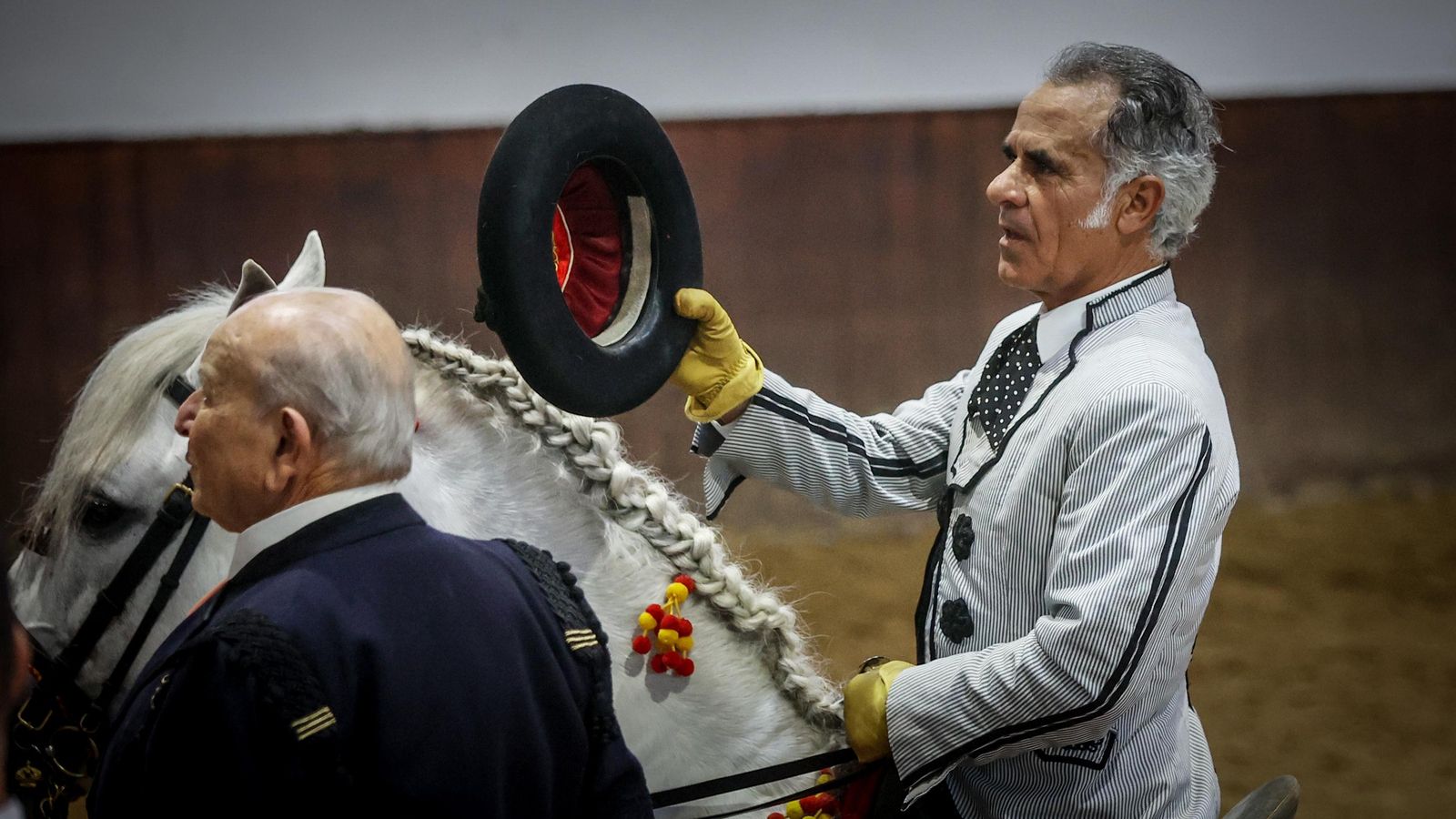Manuel Ruiz y Álvaro Domecq, durante el espectáculo del pasado jueves.