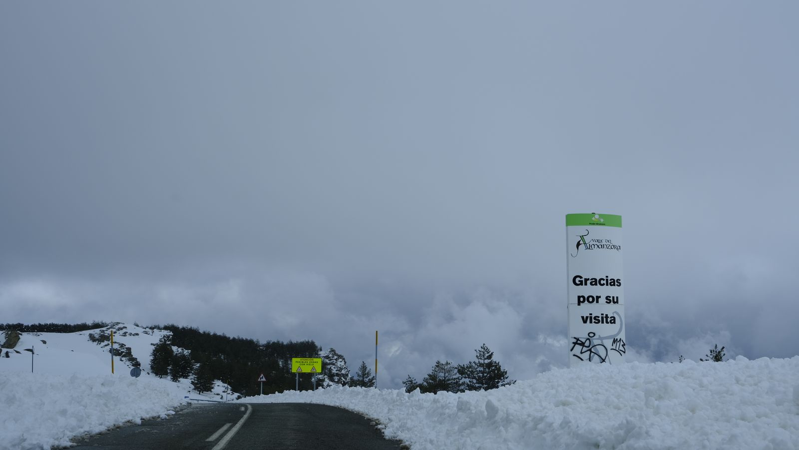 Imágenes del temporal de nieve en la provincia de Almería.