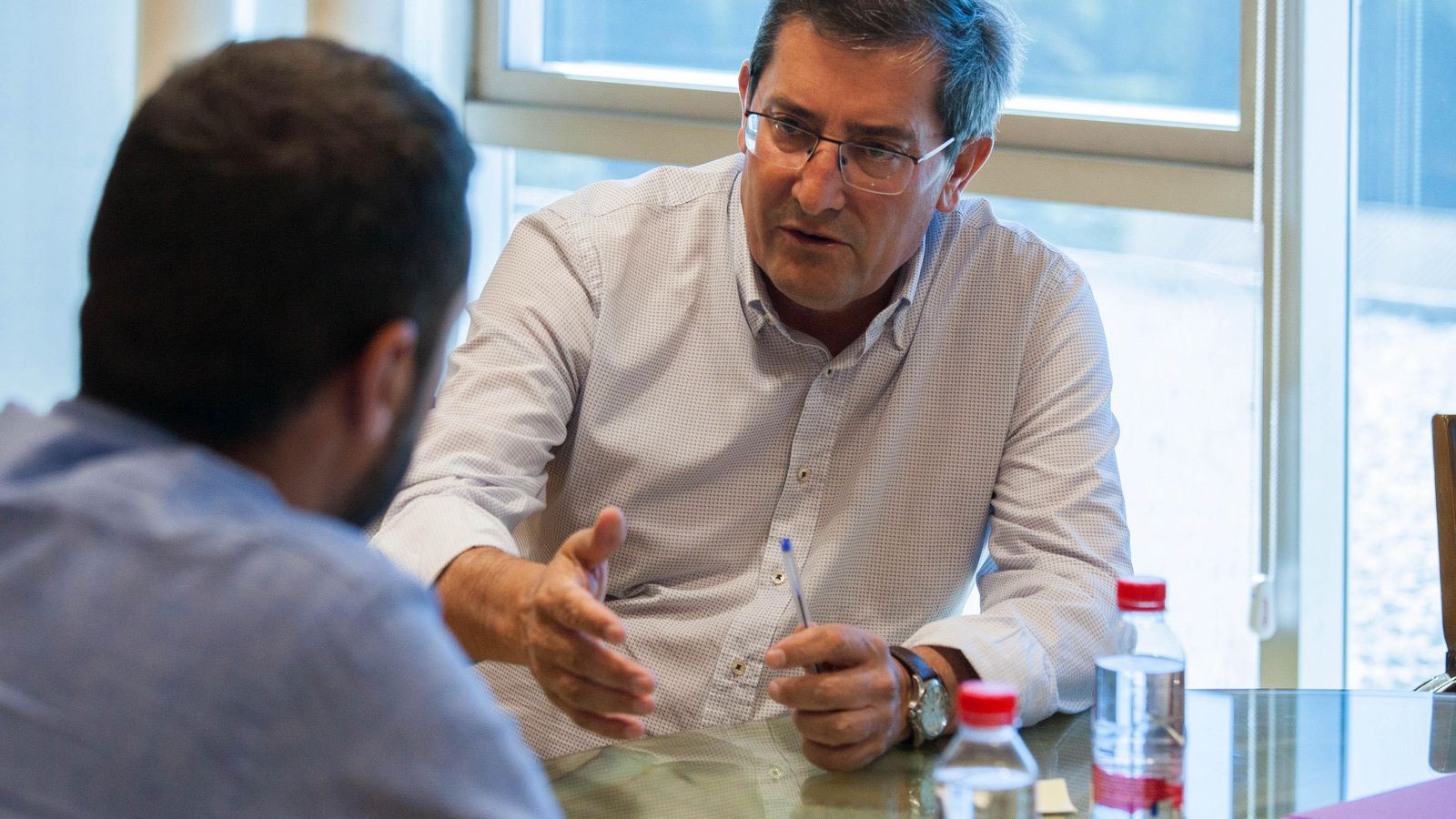 José Entrena, durante la entrevista.