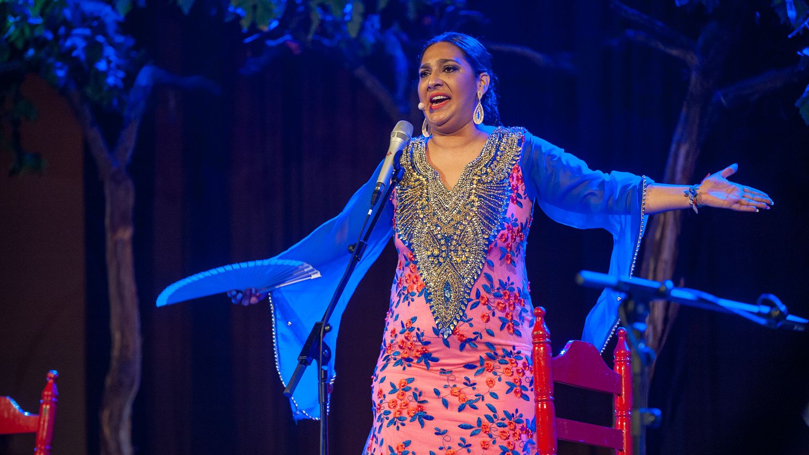 Anabel Valencia, durante su aparición.