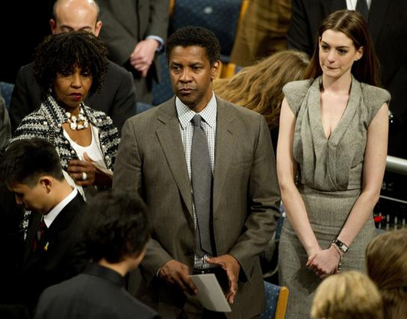 Denzel Washington, su esposa y Anne Hathaway invitados de excepción.

Foto: Reuters/AFP Photo/EFE