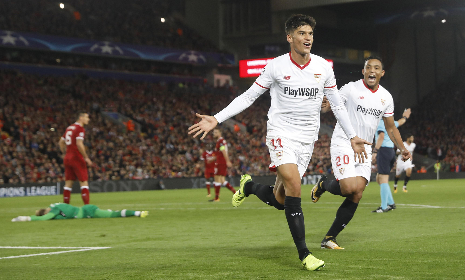 El LIverpool-Sevilla FC, en imágenes