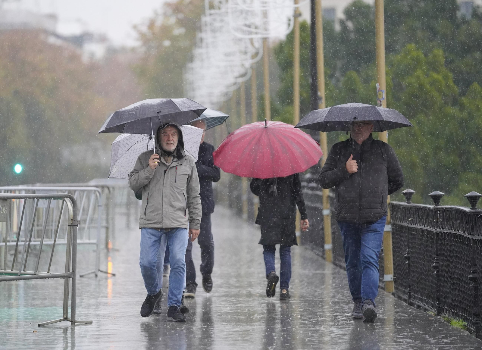 Viernes de lluvia intensa en Sevilla