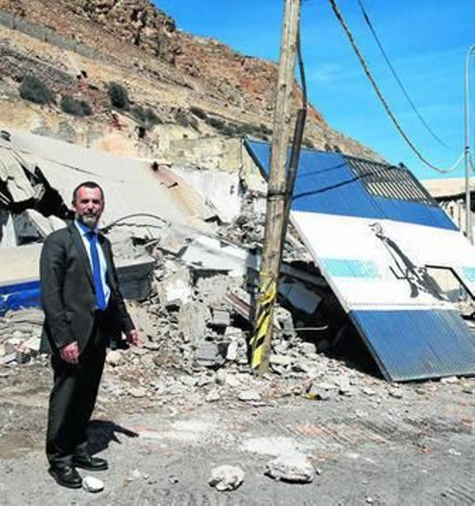 El concejal de Economía y Territorio, Pablo Venzal, en una imagen correspondiente al derribo de La Foca.