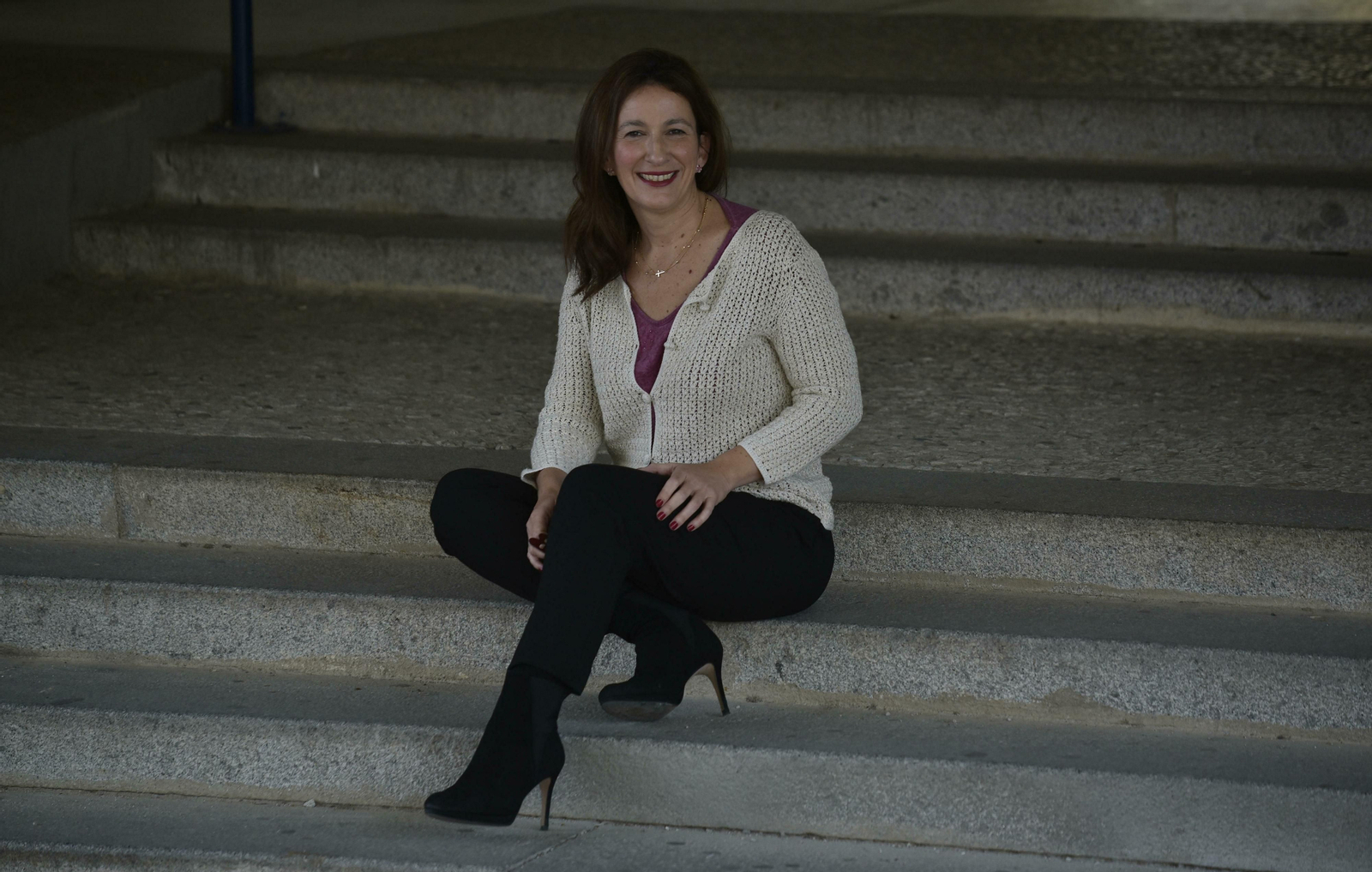 Blanca López Catalán, durante la entrevista.