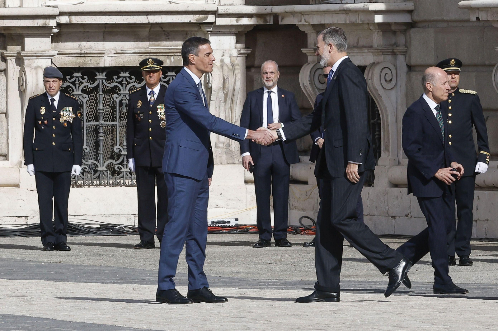 Los Reyes presiden los actos del bicentenario de la Policía Nacional