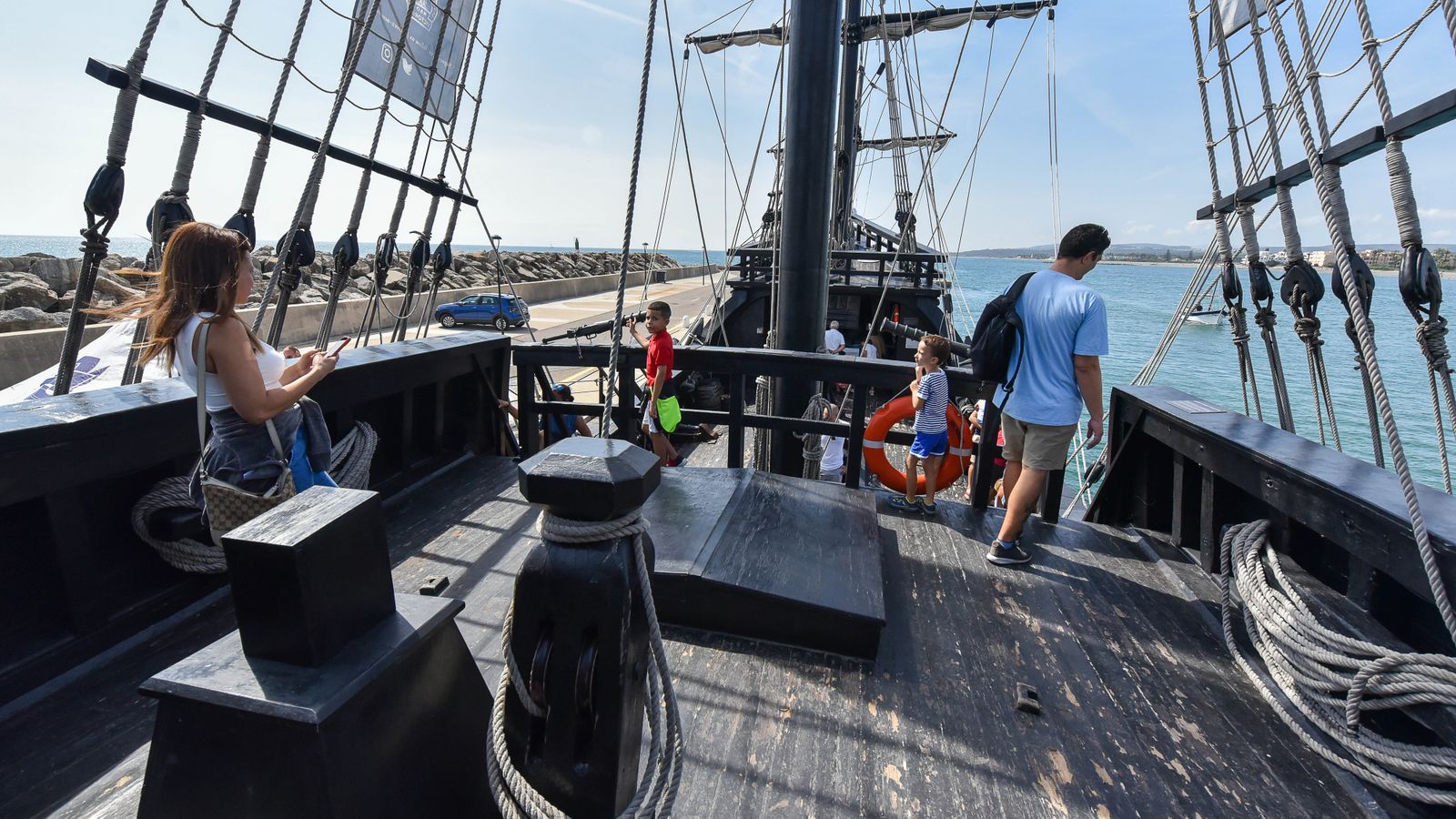 La Nao Victoria en el Puerto de Sotogrande, en imágenes