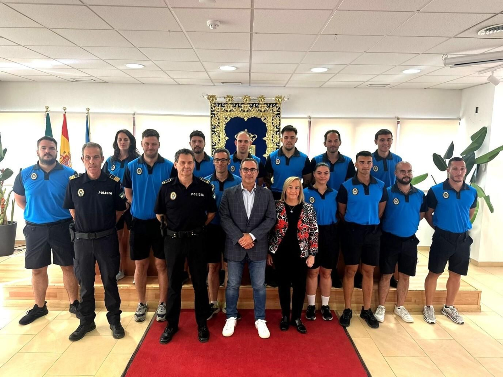 La presentación del dispositivo de vigilancia de playas.