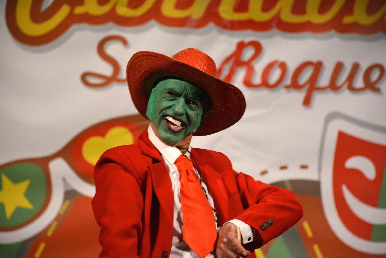 Manuel Palma 'Palmita' durante su pregón en el Teatro Juan Luis Galiardo.