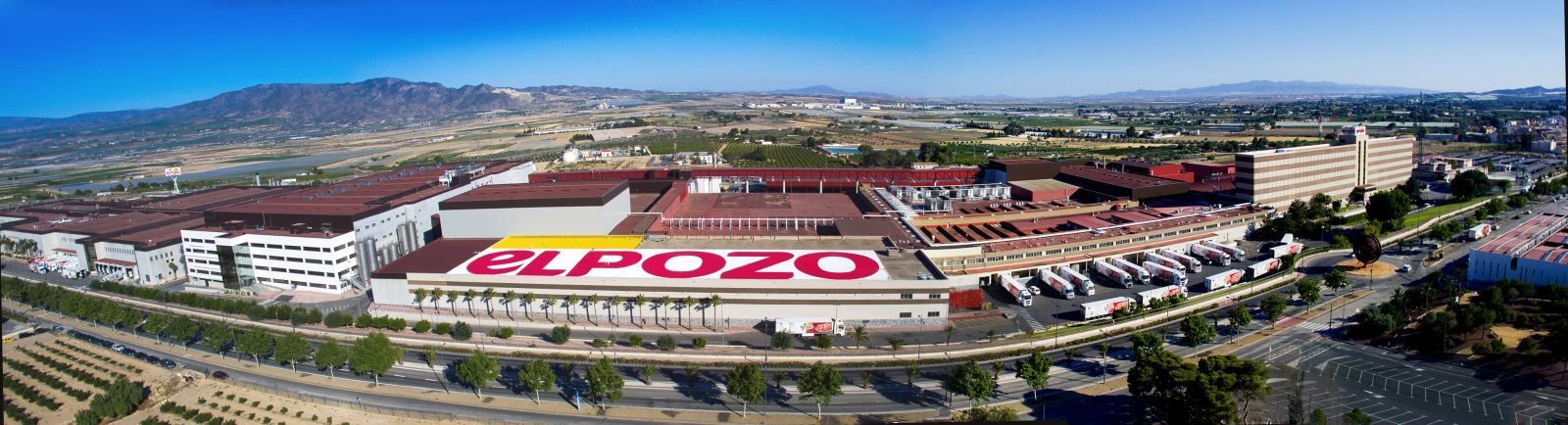 Vista aérea de las instalaciones de ElPozo Alimentación en Alhama de Murcia