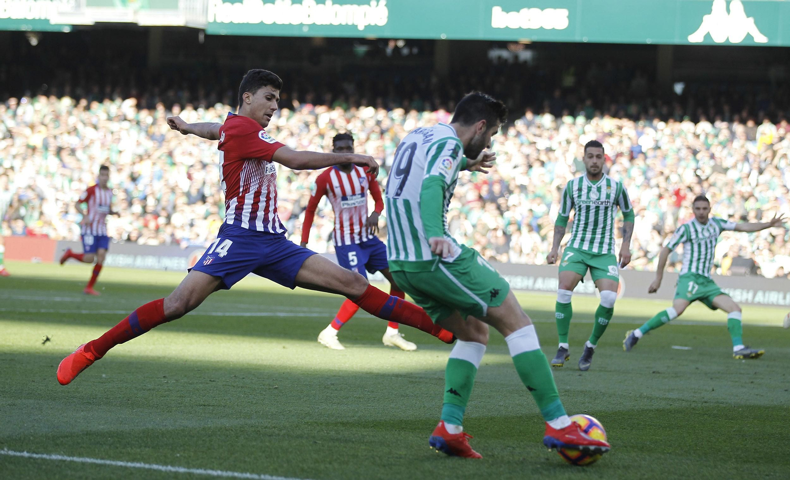 El Betis-Atlético de Madrid, en imágenes
