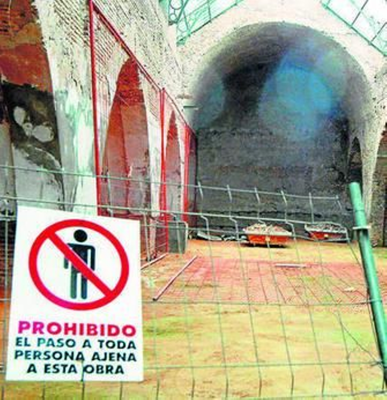 Imagen de archivo de unas obras en el interior de las Atarazanas.