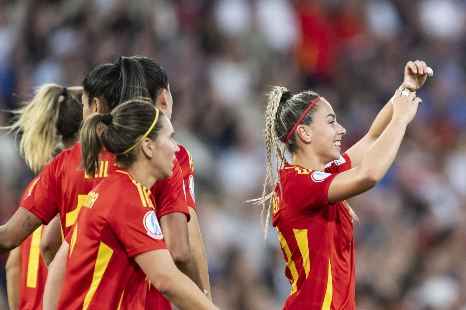 Las fotos del Italia - España de la Eurocopa femenina