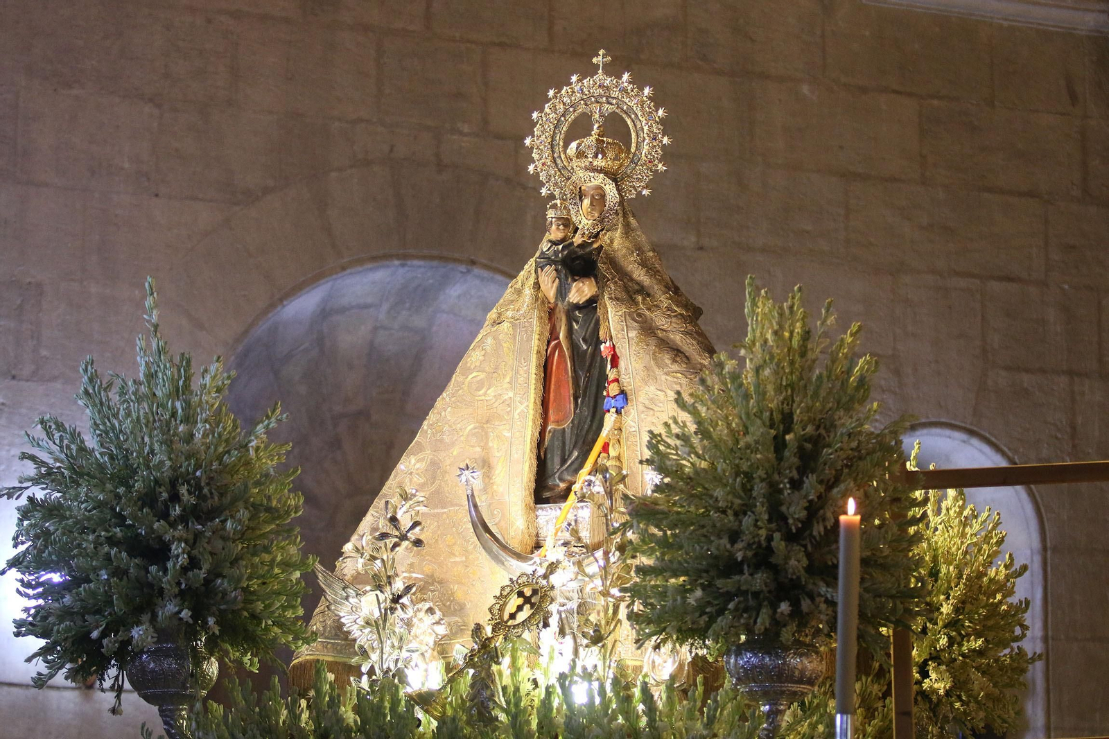La Virgen del Mar, Patrona de Almería, en las calles de la ciudad.