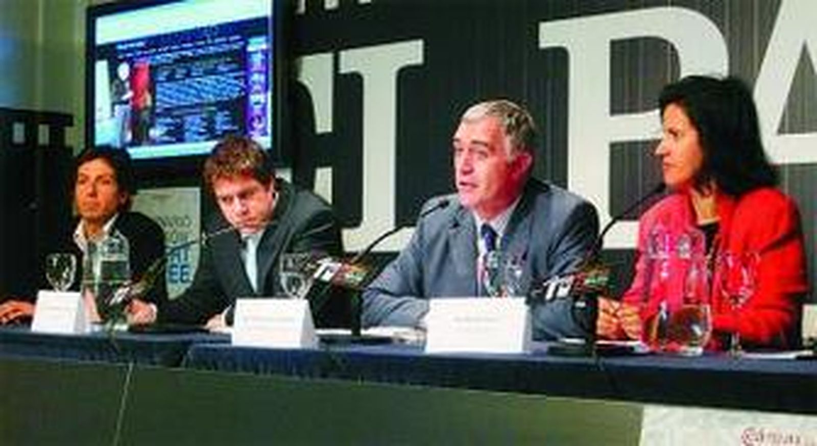 Miguel Ángel Martín, Pedro Sánchez, Andrés García Martínez y May Silva.