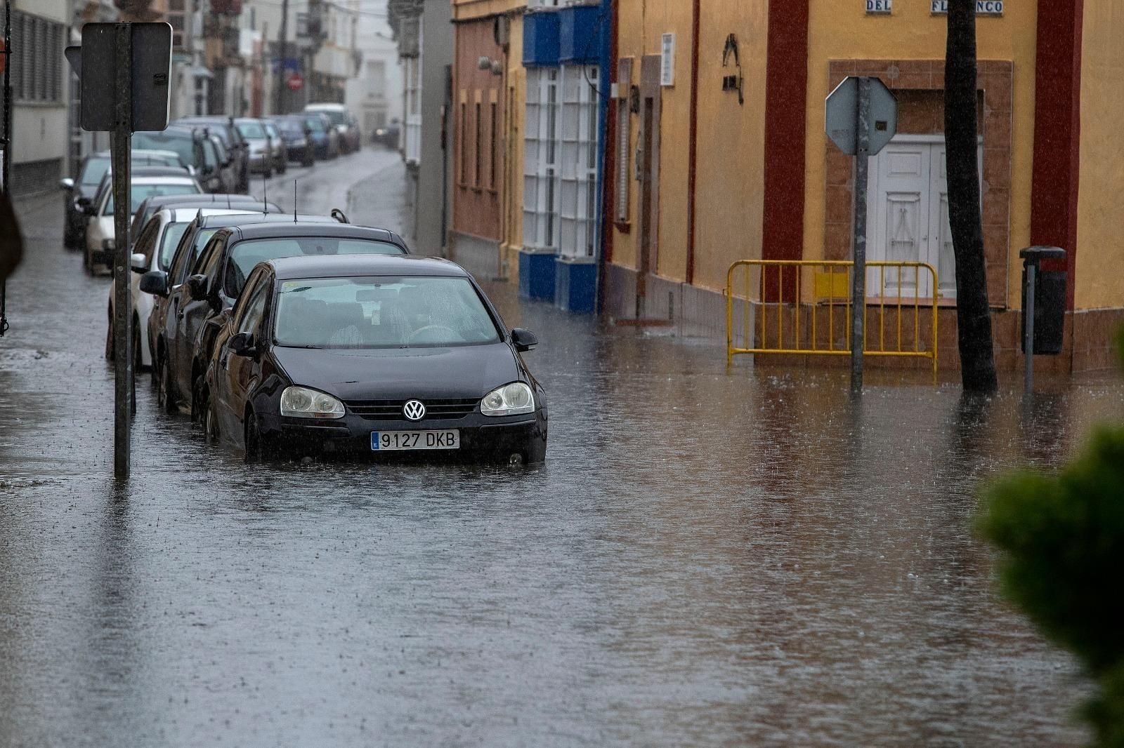 Inundaciones en la zona de San Marcos, en una imagen de 2020. Inundaciones en la zona de San Marcos, en una imagen de 2020.