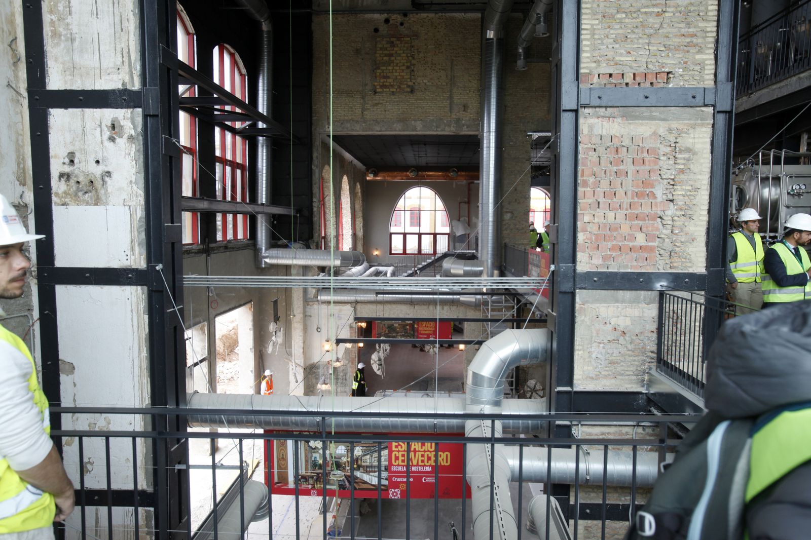 Obras en la "nueva" fábrica de Cruzcampo