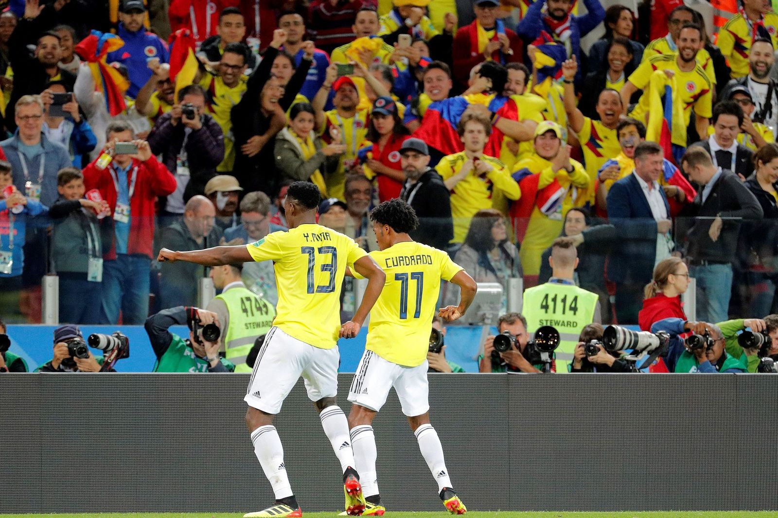 Las imágenes del Colombia-Inglaterra