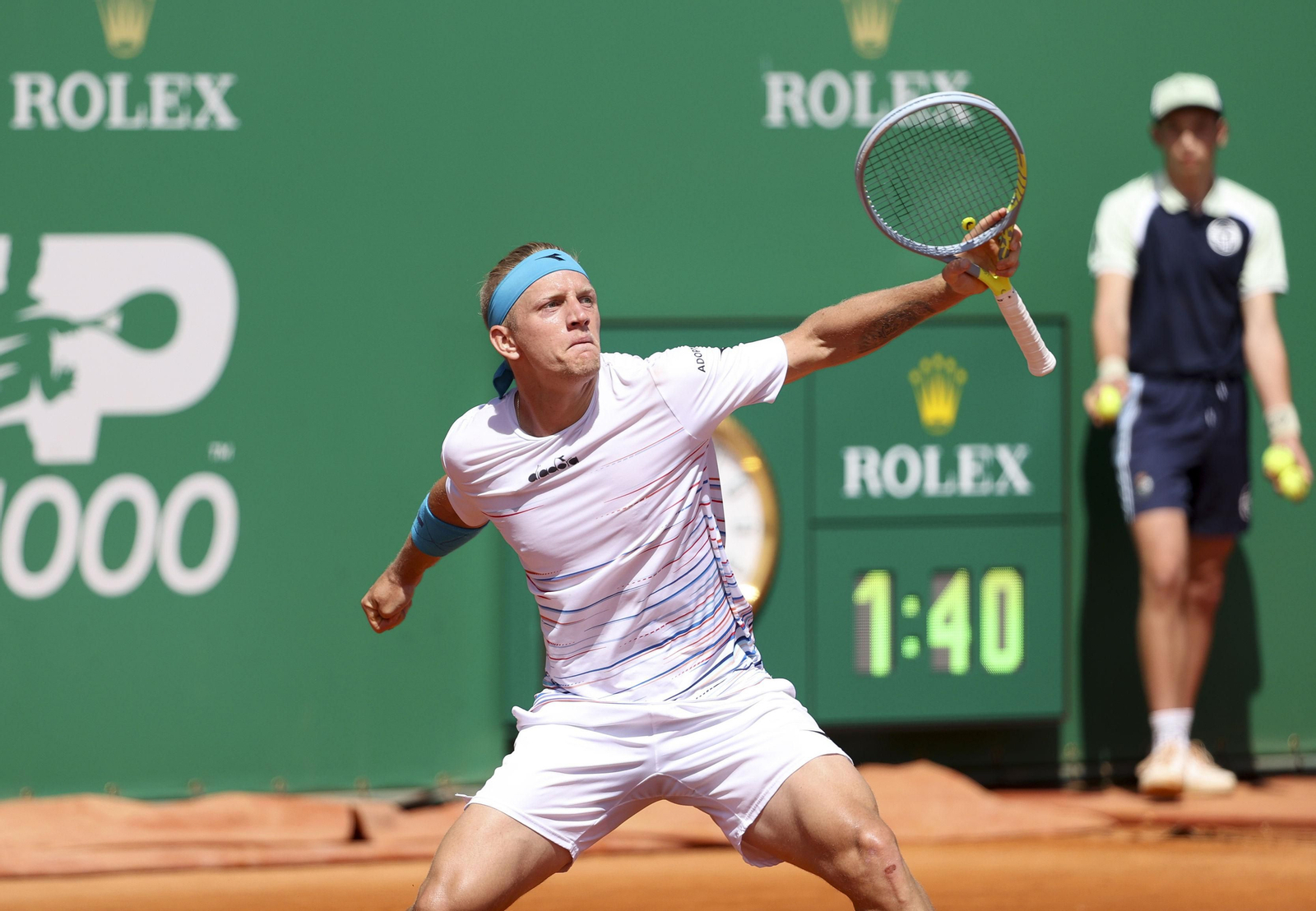 Davidovich celebra un punto.