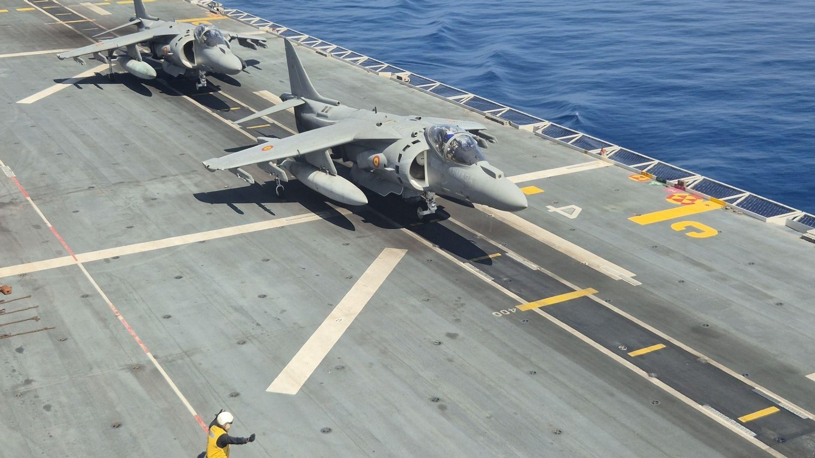 Un portaviones de las Fuerzas españolas.