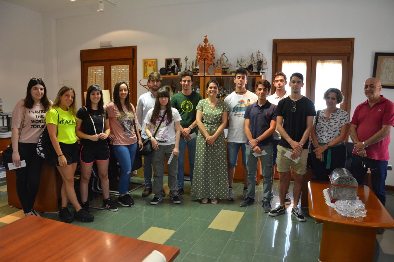 Alumnos de Palos de la Frontera que disfrutarán de las becas
