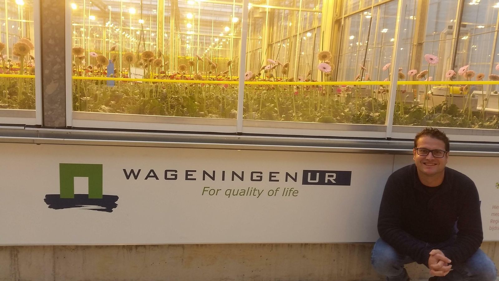 El almeriense Esteban José Baeza, en la Universidad de Wageningen (Holanda).