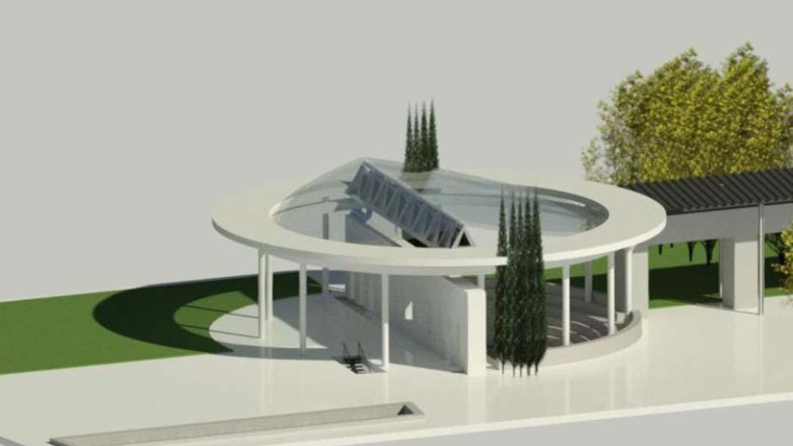 Recreación del anfiteatro.