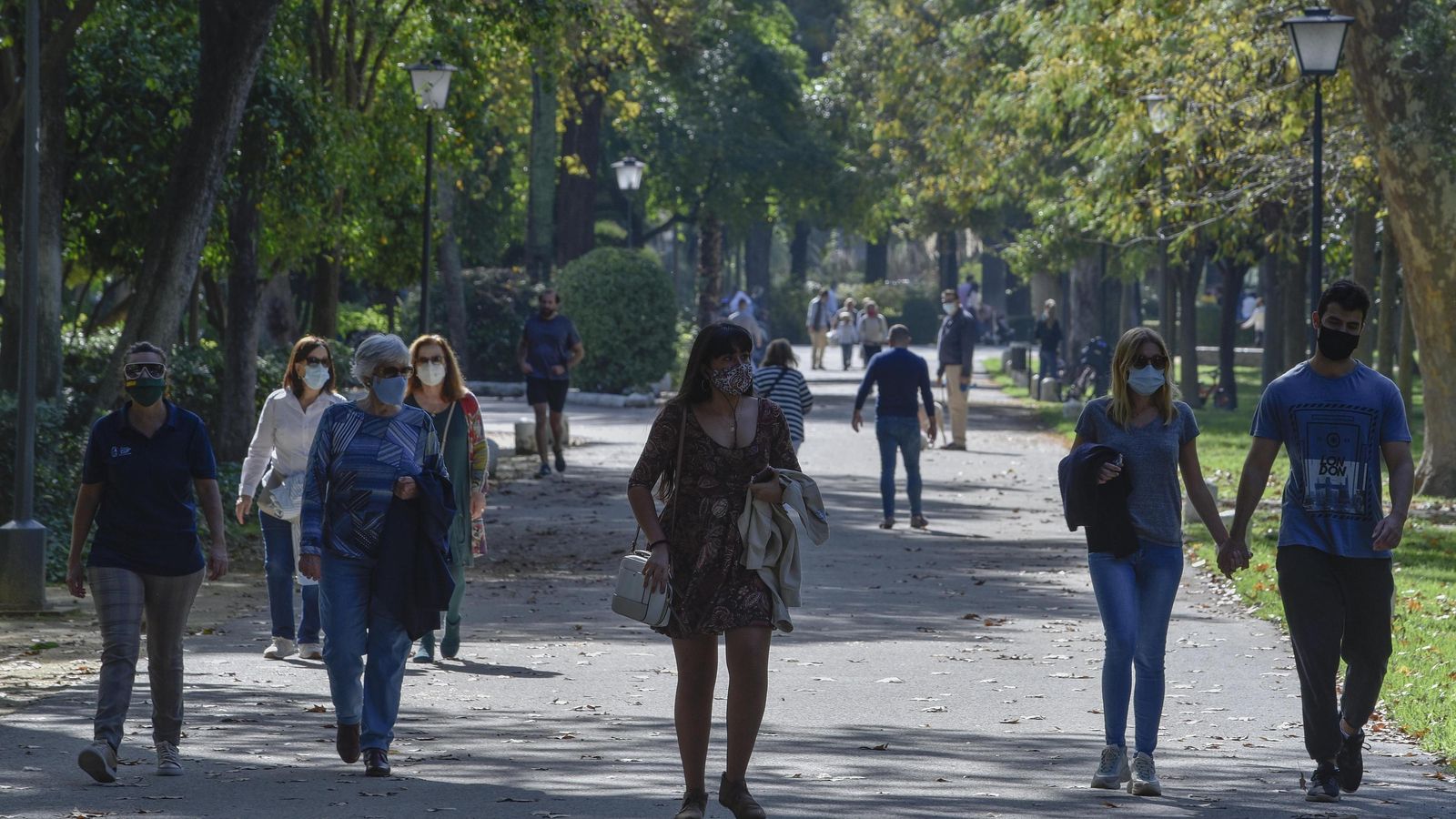 El Parque de María Luisa, lugar de esparcimiento.